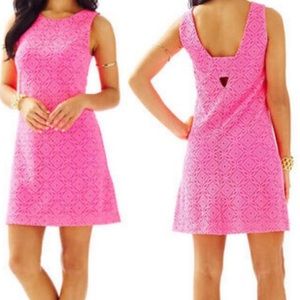 Lilly Pulitzer Pink Lace Mini Dress